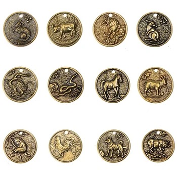 Hiina Zodiac Mündi,-2021 Kitse - OX Aasta, Originaal Mälestus kahest metallist ühendusdetailide 10Yuan Müntide Kogumise, Ahv, Rott, Siga, Koer, Kukk