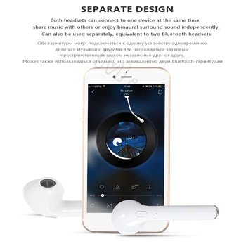 Hot Müük I7s TWS Bluetooth Stereo Kõrvaklapid täiesti uued Juhtmevabad Bluetooth Kõrvaklapid, In-ear Kõrvaklapid, Kõik Smart Telefon