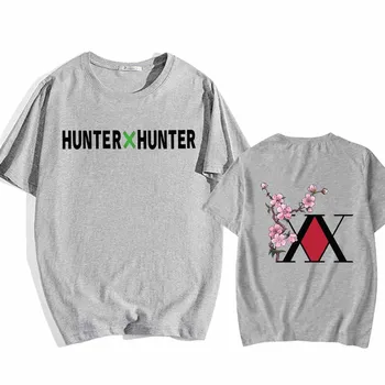 Hunter X Hunter Logo O-kaeluse jaoks Mood Tops Hip-Hop Printida Moe Anime T-särk