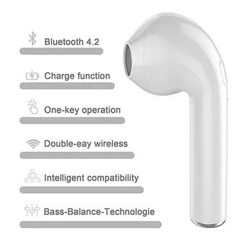 I7s TWS Bluetooth Kõrvaklapid kõrva Juhtmeta Kõrvaklapid Mini Muusika Kuular Sport Earbuds Headset Koos Mic xiaomi Telefon iphone