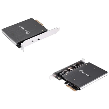 IOCREST koos RGB LED PCIe M2 NVMe SSD Adapter PCI Express X4 Kaardi B-Klahvi ja Klahvi M Port ja Toetab RGB Valgus