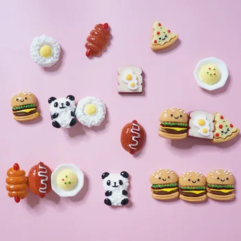 Jaapan ja Lõuna-Korea Armas Panda Poached Egg Juukse Klambrid Juuste Aksessuaarid, Hamburger, Pitsa Pool Klamber klambri külge Lolita Peakatet Ins