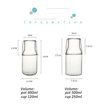 Jaapani Stiilis Loominguline kuumuskindlast Klaasist Cup 2 tk Üks Inimene Teekann Jää Külma Veekeetja Piima Tassi Lihtne Mahla Tassi Klaas
