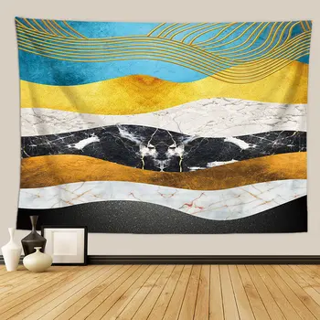 Järve Sinine Mägi ja Kuu India Tapestry jaoks Elutoamööbel Fotograafia Wall Decor