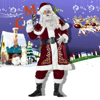 Jõulud Kostüümid Täiskasvanutele, Meestele Ja Naistele Stiile Santa Claus Jõulud Kleidid Jõulud Paar Kostüümid Kostüüm (Ülikond Täiskasvanutele