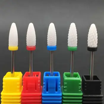 Keraamika Nail Art Drill Bit Elektrilised Poleerimine Maniküür Pediküür Milling Cutter Küüneviil Puhvrid Machine Tool