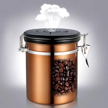 Kohvi Mahuti Suur Hermeetiline Roostevabast Terasest Kohv Tee Kummutid Tee Võib Köök Kanister Kohvi Percolator Potti, Purki Kanister