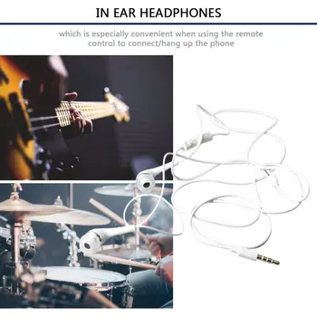 Kõrvaklapid Kõrvaklapid, in-ear 3.5 mm Juhtmega Mikrofon/Helitugevuse reguleerimine Galaxy S4 earset e ' a'rphone