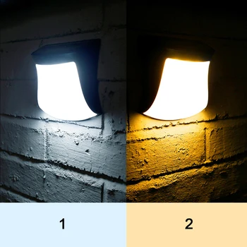 Lamp Muru Rada Aia Kaunistamiseks 2V 160mA Praktiline Seina Lambid Väljas Päikese Jõul 30LM 3-LED-1tk Vastupidav Nightlight Aed