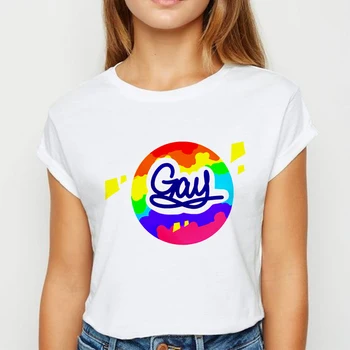 LGBT Armastus on mingeid piiranguid T-särk Naistele, O-Kaelus vestidos Tshirt Lihtne Kevad-Suvine Naiste särk Mood Mugav T-särgid