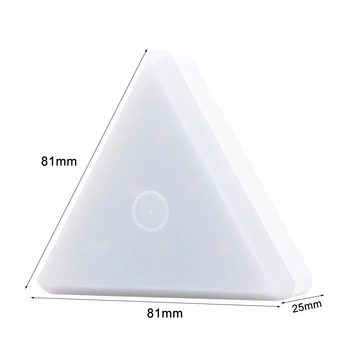 Loominguline RGB Remote Touch Control Sensor LED Kapp Garderoob Decor Lamp Magnet Kolmnurk Seina Kapp Kapp Magamistuba Kerge