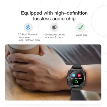 LYKRY W35 Smart Watch Mehed Naised 1.28 tolline Ekraan vererõhk Bluetooth-ühilduva Kõne Kellad Suuri kettaid Fitness Tracker