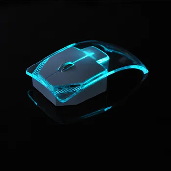 Läbipaistev Värviline Hõõguv Hiirt, 2.4 G Traadita Ergonoomika Optiline Hiir Arvuti Gaming Mouse Vaikne Hiir Sülearvuti