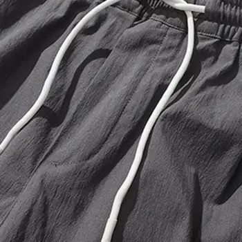 Lühikesed püksid, Nöör-Multi Taskud Mehed Solid Color Lahti Põlve pikkusega Püksid Suveks