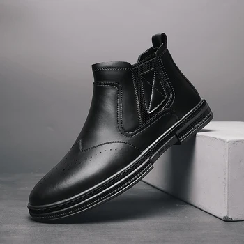 Meeste mustad kingad mokassiinkingad vabaaja hombre masculino 2020 mees para Mens mens casuales Kets kuum zapatillas sport kinga nahast müük