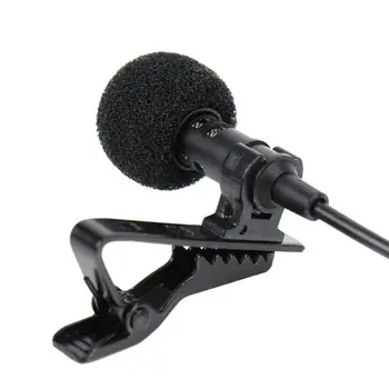 Mini Stereo HiFi Heli Kvaliteet Lavalier Clip-Omni-directional Kondensaator Mikrofon Smart Telefon