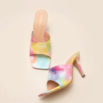 Mood Rainbow Värvi Sandaalid Sussid Naised, Daamid Kingad, Kõrge Kontsaga Sandaalid Pluss Suurus Naiste Sandaalid CGB