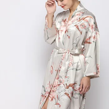 MUMU Naiste Nightgowns Faux Siidist Lille Seksikas Hommikumantel Pidžaama Kodus Kandma Seksikas Kimono Sleepwear Riideid Naistele