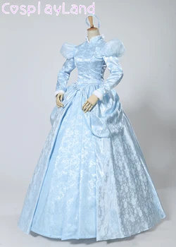 Naiste Moe Printsess Kleit Halloween Cosplay Sünnipäeva Kostüüm Sinine Pall Kleit Kleit, Jakk, Seelik Pitsi Kuni Petticoat