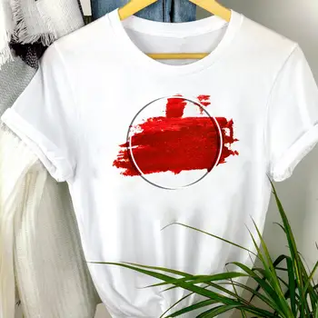 Naiste Riided Love Peace Akvarell Armas Suve Mood Lühikesed Varrukad Suvel Prindi Tshirt Naine Tee Top Graphic T-särk