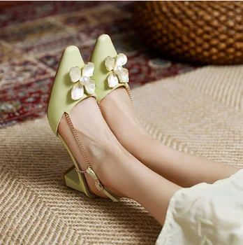 Naiste Sandaalid, seest Õõnes Õie Sandaalid Suvel 2021 Uus Mood Väljas Slingback Muller Zapatillas Mujer Casa Sapatos Femininos