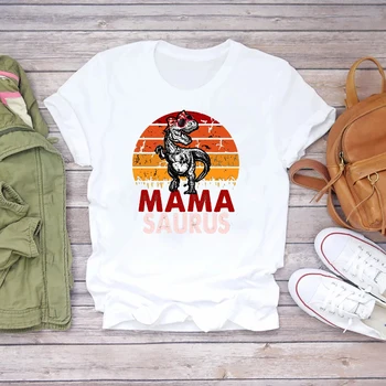 Naljakas T-Rex Disain Mama Saurus T-Särk Puuvillane Pakub Päeva Tumblr Riided Kawaii E Tüdruk Seksikas Naine Tumblr Tüdrukud