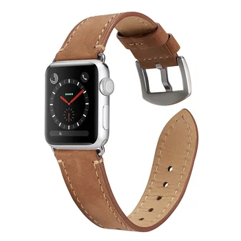 Naturaalsest Nahast rihm Apple Tarvikud Watch band 44mm 40mm watchband jaoks iwatch 4/3/2/1 Apple kella rihm 42mm 38mm