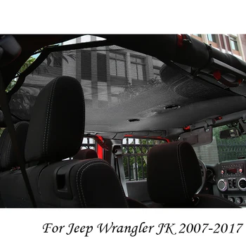 Näiteks Jeep Nääkleja JK 2007-2017 Auto Tarvikud Styling Must Lagi Shade Net Ekraanid Dekoratiivsed Kleebised Raami Kaitsja