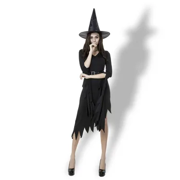 Nõid Kostüümid Must Ebaregulaarne Nunn Nõid Nõid Kostüüm Kleit Halloween Kostüüm Halloween Kostüümid Naistele