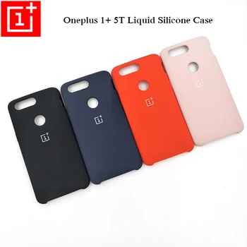 Oneplus 5T Juhul Vedela Silikooniga Telefoni tagakaas (Solid Color Sile Soft Touch Põrutuskindel Kaitse Kest Logo 