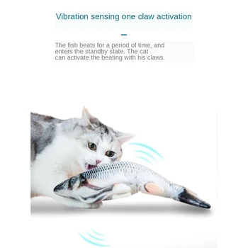 Palus Simulatsiooni Elektrilised Nukk Kala Naljakas USB Sissenõutavaks Kass, Mänguasi, Mänguasjad Catnip