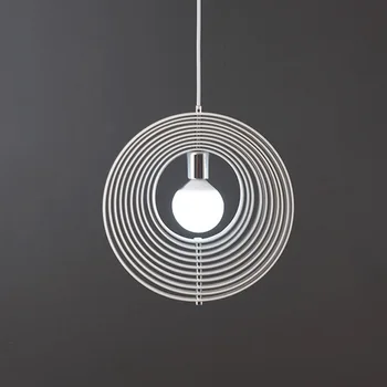Postmodernistlik minimalistlik pöörleva kuu droplight buffet restoran kerge elutuba, magamistuba LED ring droplight