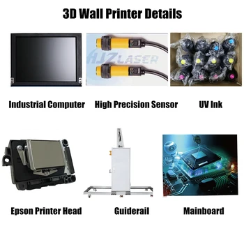 Printeri Disain Seinale trükimasinad, 5D Vertikaalne Printer Tindiprinteri Seina