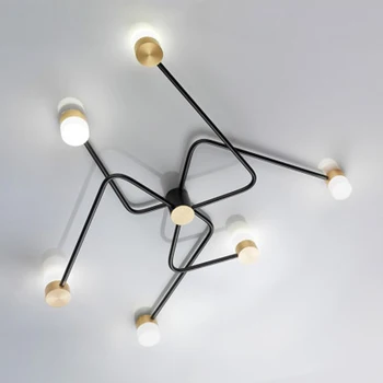 Põhjamaade kaasaegse minimalistliku kunsti elutuba lakke lamp LED valgus luksus loominguline restoran magamistuba disainer valgustus