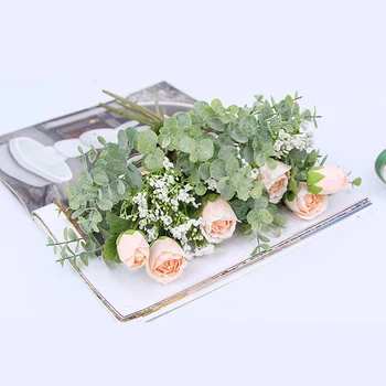Põhjamaade Lille Kimp Simulatsiooni Gypsophila Roosi Õied Kodu Kaunistamiseks Põllumajandusettevõtte Kimp Kodu Pulmad Decor Bloemen