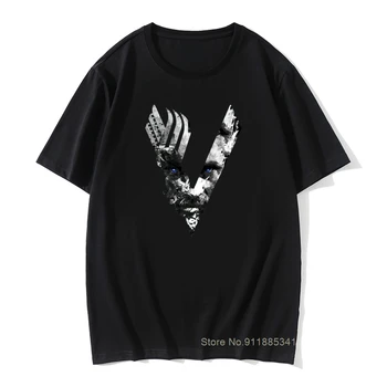 Ragnar Viikingid Lothbrok Odin Vintage Tshirt Puuvillased Lühikesed Varrukad Tops & Tees Hot Müük Naljakas Brändi Mens Suvel T-Särk