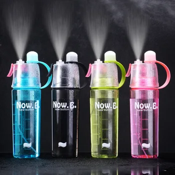 Sport spray cup, plast väljas vee pudel, jahutamiseks, vee pudel, loominguline kingitus spray cup