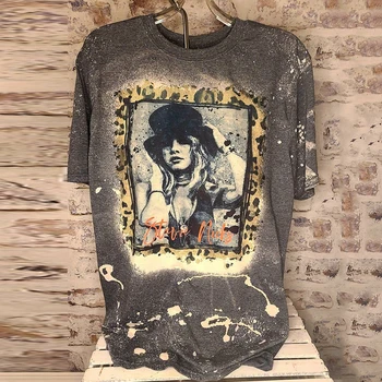 Stevie Nicks T-särk Mood Tie-Dye Trükitud Lühikeste varrukatega T-Särk