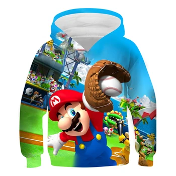 Super Mario hupparit Poisid, Kids 3D Hupparit Lõbus Laste topp Uus Dressipluus kids tüdrukute riided beebi poisile riided Tüdrukute Riided
