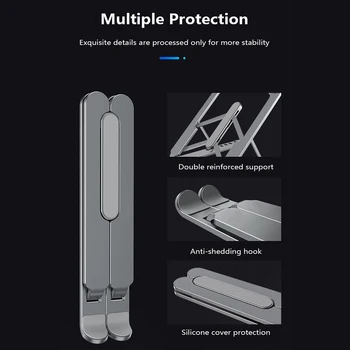 Sülearvuti Seista MacBook Pro Sülearvuti Stand Kokkupandav Alumiiniumist/Plastist Tablett Seista Bracket Sülearvuti Omanik Sülearvuti