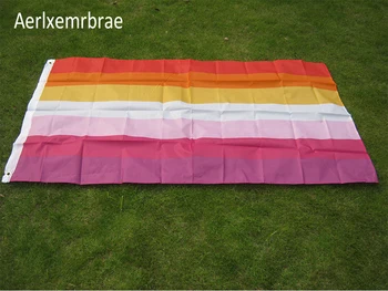 Tasuta kohaletoimetamine Aerlxemrbrae Vikerkaare Lipu 150X90CM Gay Lipu Rainbow Asjad Päikeseloojangut Lesbi Uhkus Lipud