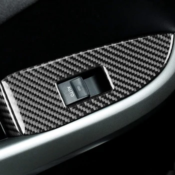 Toyota Prius 2012-Carbon Fiber Auto Uks Kontrolli Akna Tõstuki Lüliti Paneeli Katta Sisekujundus Kleebis Tarvikud, LHD