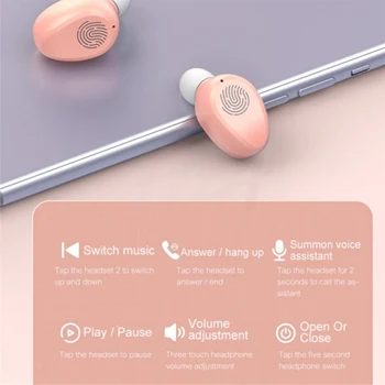 TWS 5.0 Bluetooth Kõrvaklapid Traadita 9D Hifi Heli Kõrvaklapid, Bluetooth Kõrvaklapid Mikrofoniga Fänn Earbuds