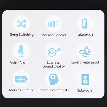 TWS IPX7 Tasandil Sügav Veekindel Traadita Kõrvaklapid 5.0 Bluetooth Kõrvaklapid HiFi HD Kutsudes Kõrvaklapid 3500mAh Aku Kast