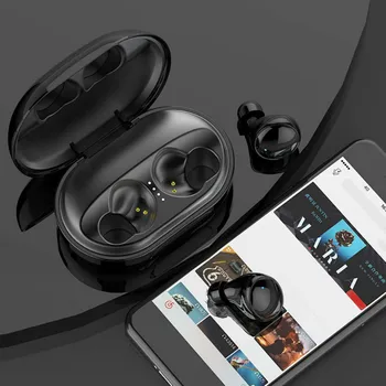 TWS Juhtmeta Bluetooth-Kõrvaklapp ipx8-ga-Veekindel Sport Peakomplekt Touch Müra Vähendamise HD stereoheliga Kõrvaklapid Koos Laadimise Kasti