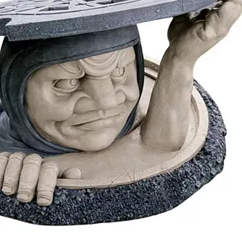Töötaja Käsitöö Ehteid Loominguline DIY Dekoratiivsed Kontrollkaevude Katmiseks Väike Inimene Vaik Kuju Väljas Kujud, Skulptuurid