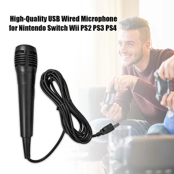 Universaalne USB-Juhtmega Mikrofoni Mikrofon, Mikrofoni, USB Laetav Kohtumine Nintendo Lüliti Wii U PS4 PS3 Xbox Ühe TK