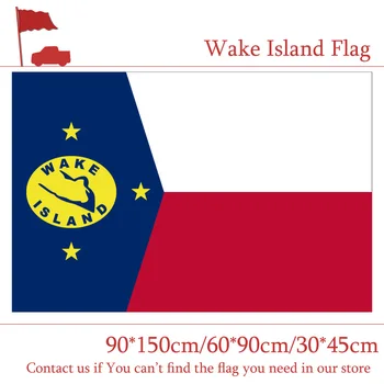 USA Wake Island Lipu 60*90cm 90*150cm 3x5ft Banner Metallist Kaitserõngad