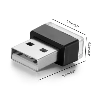 USB-Kerge Auto Atmosfääri Tuled USB-sigaretisüütaja Auto Stiil Sisekujunduses USB Led Lamp Öö Valgustus, Madal Energia
