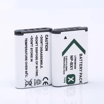 UUS bateria 2X1600mAh NP-BX1 Aku NPBX1 NP-BX1+autolaadija Komplekt Sony Kaamera HDR-AS100v AS30v HX50 DSC-RX100 HX400 WX350